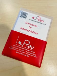 Führerschein Hubarbeitsbühnen